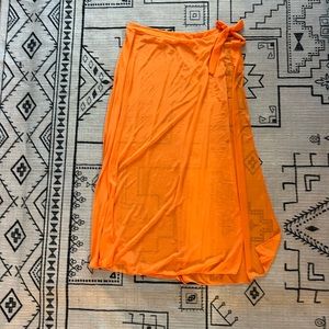 Orange beach cover up mesh